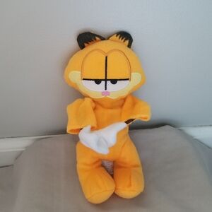 Garfield Plush Stuffed Animal Small Pocket Hook and Loop Closure